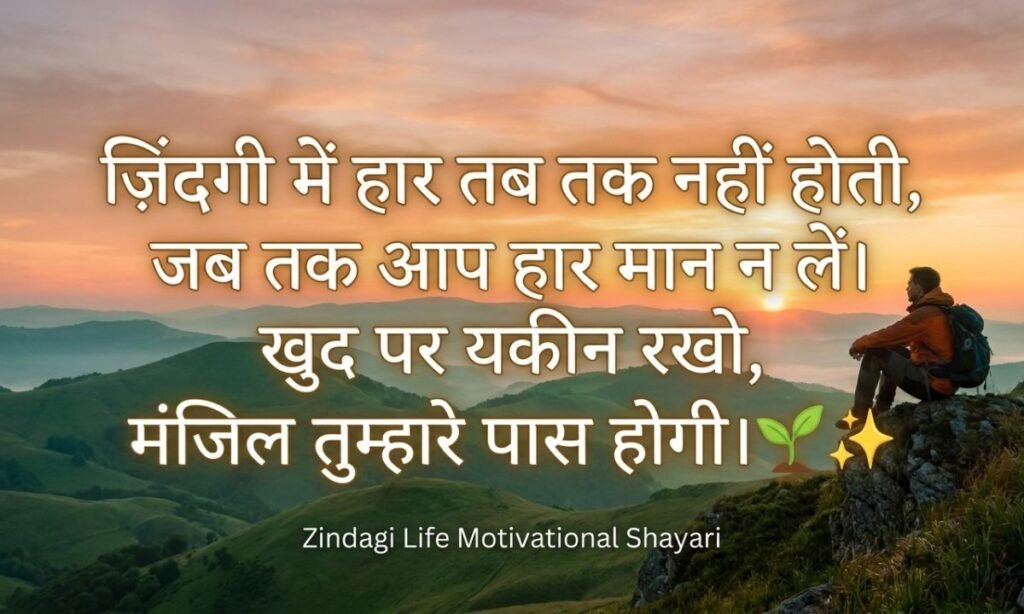 Zindagi Life Motivational Shayari 🌱✨